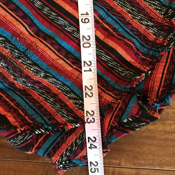 Handmade Sewn Woven Multicolor Embroidered Waist Apron Pockets Guatamalan Style - Picture 8 of 8